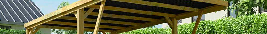 Carport toit plat en bois Carport toit plat en bois