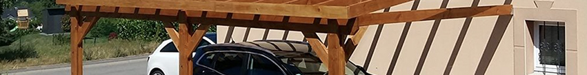 Carport bois adossé