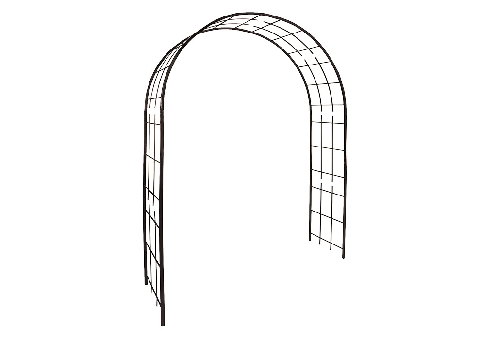 Arche de jardin en métal Louis Moulin - Treillage fer vieilli 180 x 250 cm