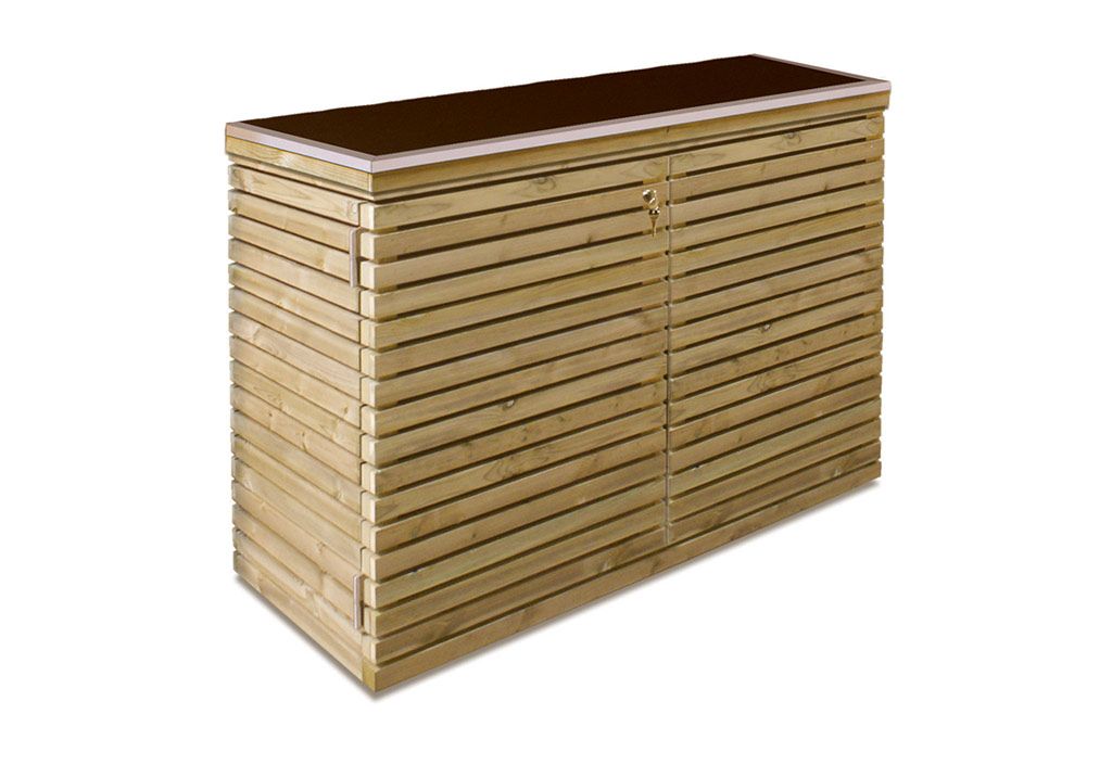 Gardival. Armoire de Jardin Basse en Bois Venice (60x125x90cm)