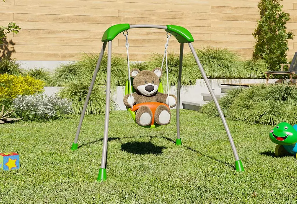 Portique balançoire bébé en acier Baby'K pliable 1,24m