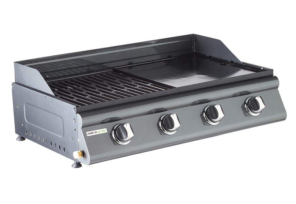 BBQ Plancha à Gaz avec Grill Las Palmas 4 Brûleurs