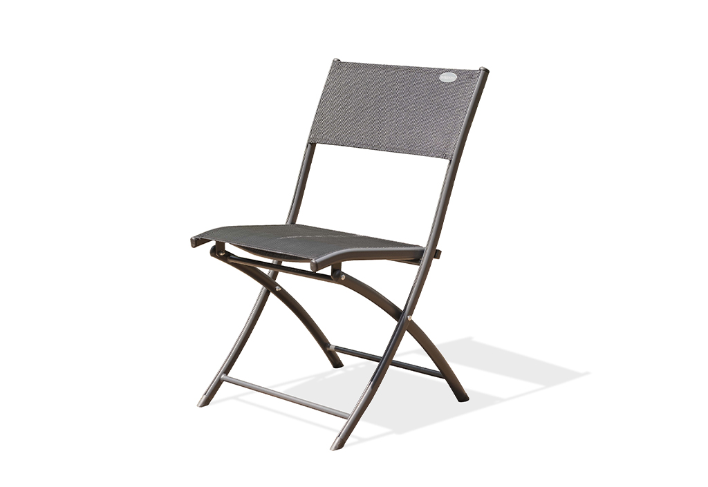 Chaise de jardin empilable en métal galvanisé noir Zelie (lot de 4) - Givex