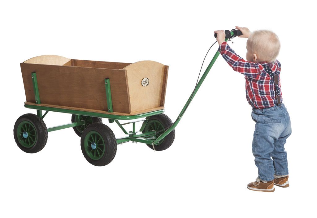 Chariot de Plage en Bois pour Enfants