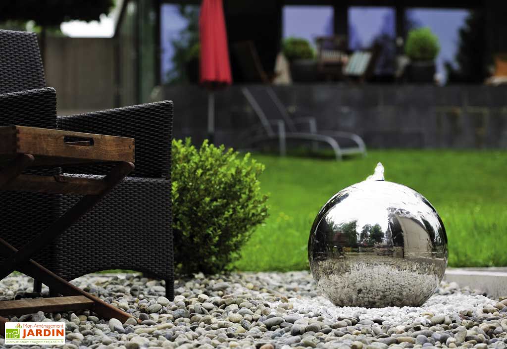 Fontaine Jardin Inox Ocean