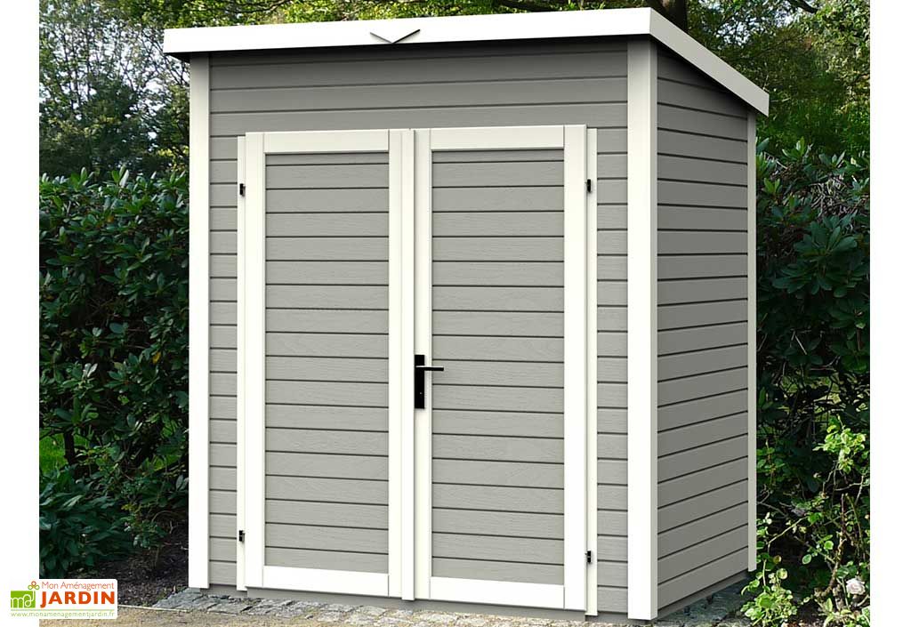 Abri de Jardin Bois 14mm Adossable Skur 1 121x181x211cm - Rowlinson
