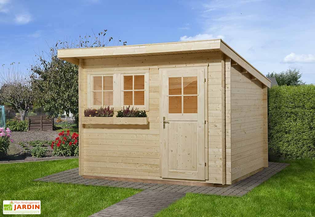 Abri de Jardin Bois Mittenwald (250x300cm) 28mm - Abri en madriers ... Abri de Jardin Bois Mittenwald (250x300cm) 28mm - Abri en madriers ...