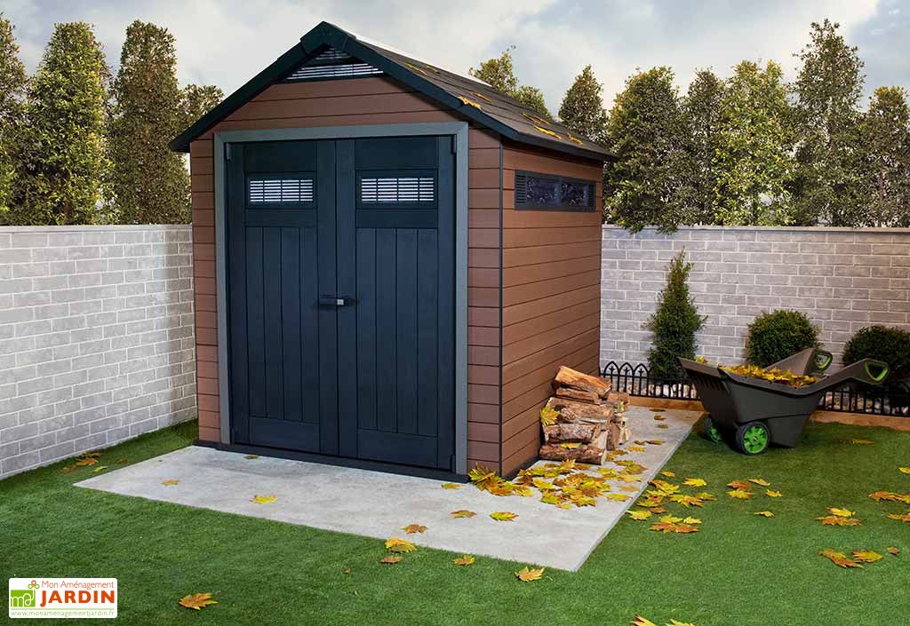 Abri de Jardin Résine Fusion 757 230x224x252cm 5,15m² - Chalêt-Jardin