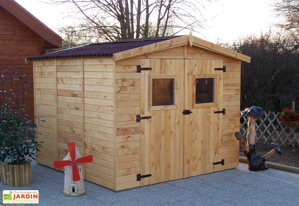 abri de jardin bois eden 2 4x2 4 16mm plancher habrita