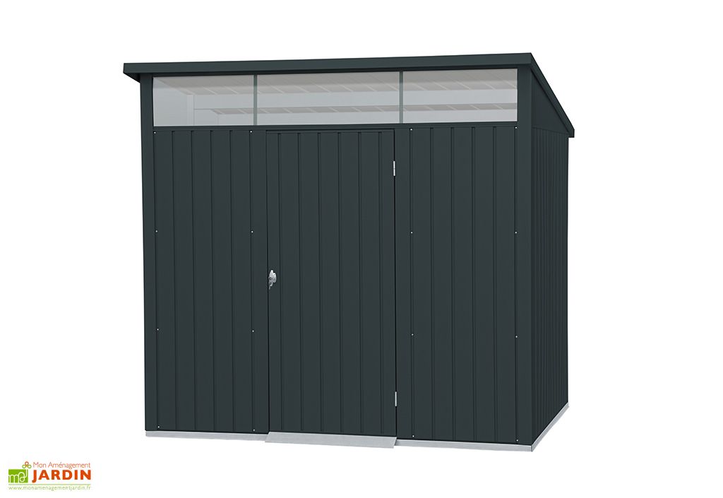 Abri De Jardin En Acier Galvanise Duramax Modern 5 M Gris
