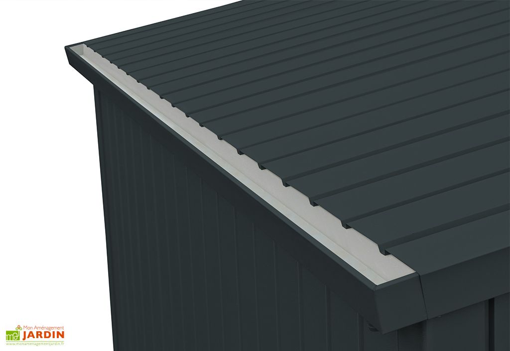 Abri De Jardin En Acier Galvanise Duramax Modern 5 M Gris