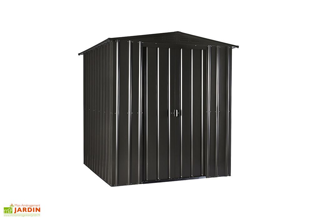 abri jardin acier galvanise globel brisbane gris 1