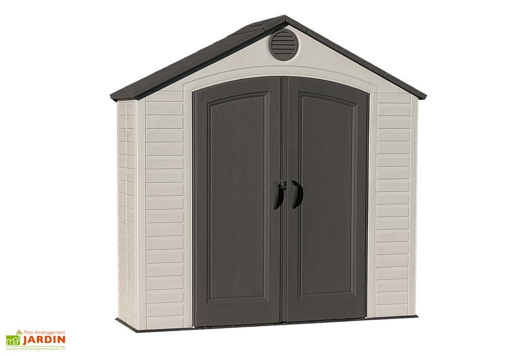 Armoire Jardin Polyéthylène et Acier Lifetime + Etagères Lifetime