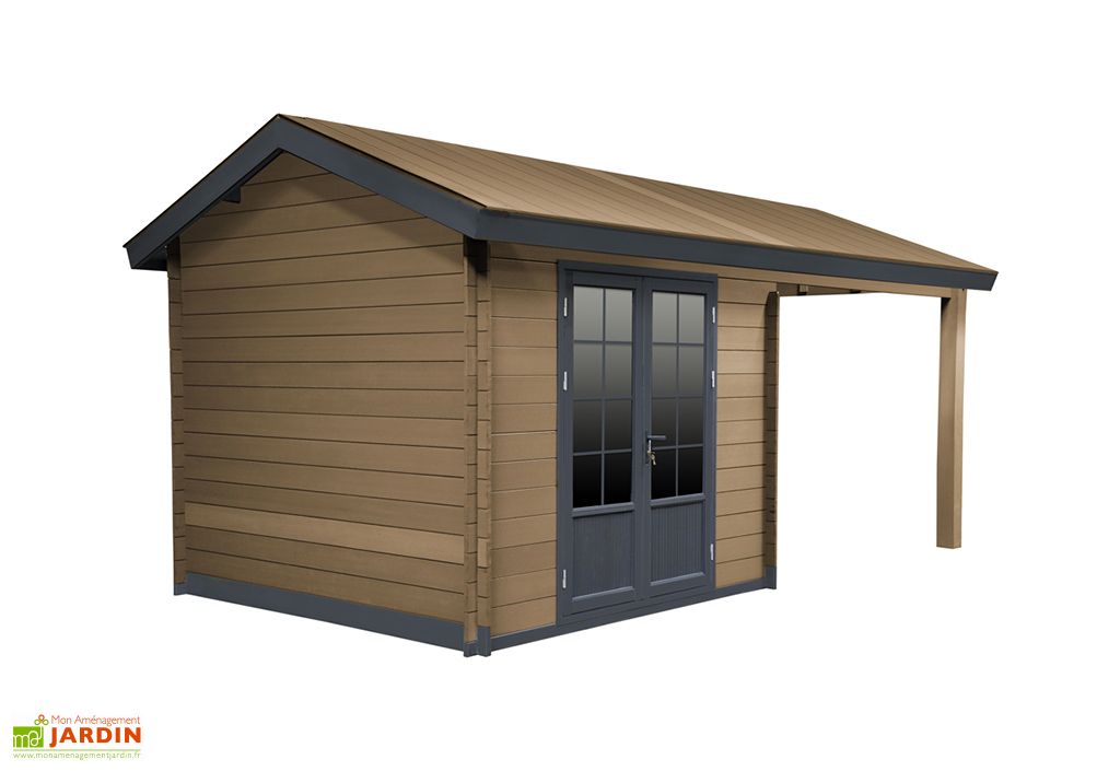 Abri De Jardin Auvent En Bois Composite Woodlife 19 2 M 2