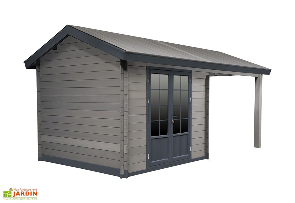 Abri De Jardin Auvent En Bois Composite Woodlife 19 2 M 2