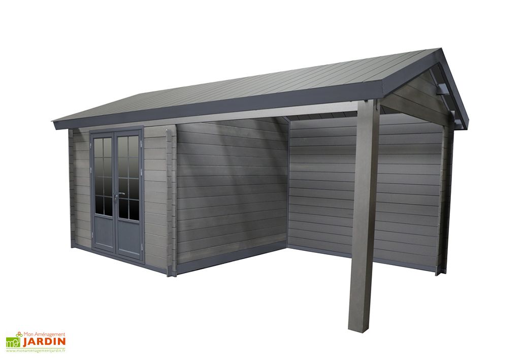 Abri De Jardin Auvent En Bois Composite Woodlife 19 2 M 2