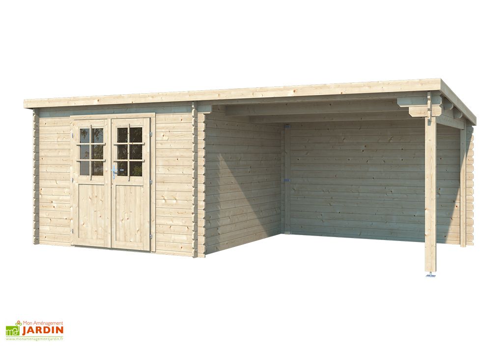 Abri De Jardin Auvent En Bois D Epicea Brut 18 M Eden Partenaire Jardin