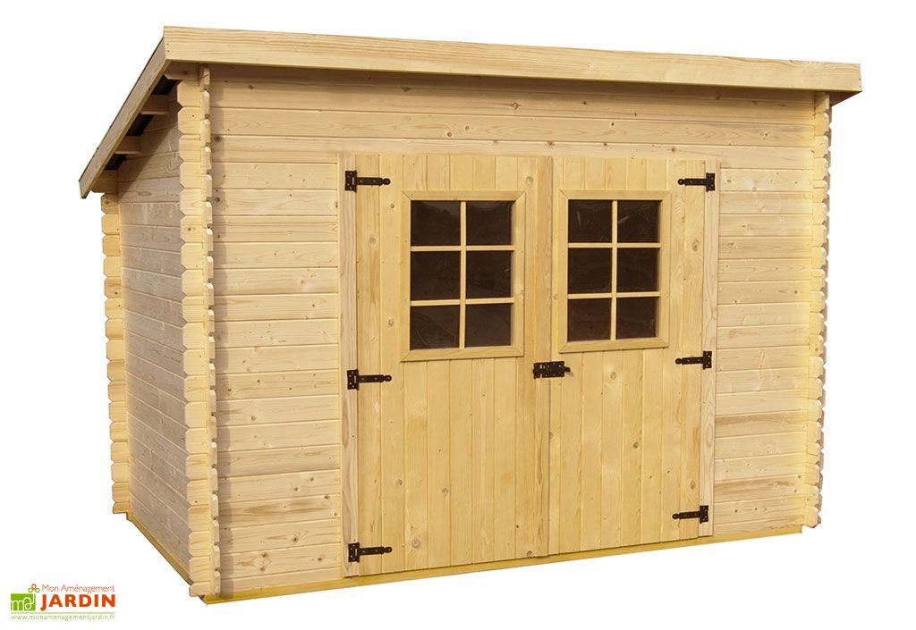 Abri De Jardin Bois 20 Mm Monopente 198x314x200cm Habrita