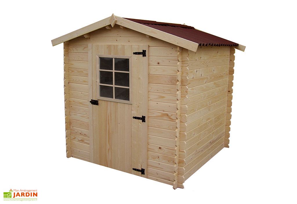 abri de jardin bois 28 mm 204x210x197cm habrita