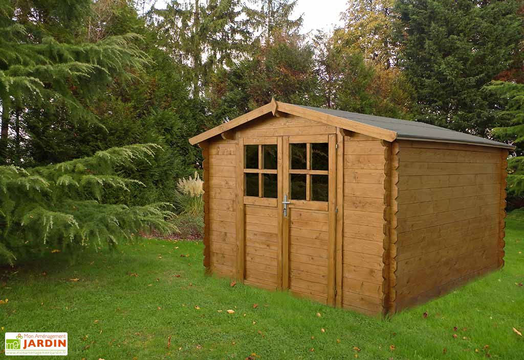 Abri De Jardin En Bois Azur 3x3 28mm Chalet Jardin