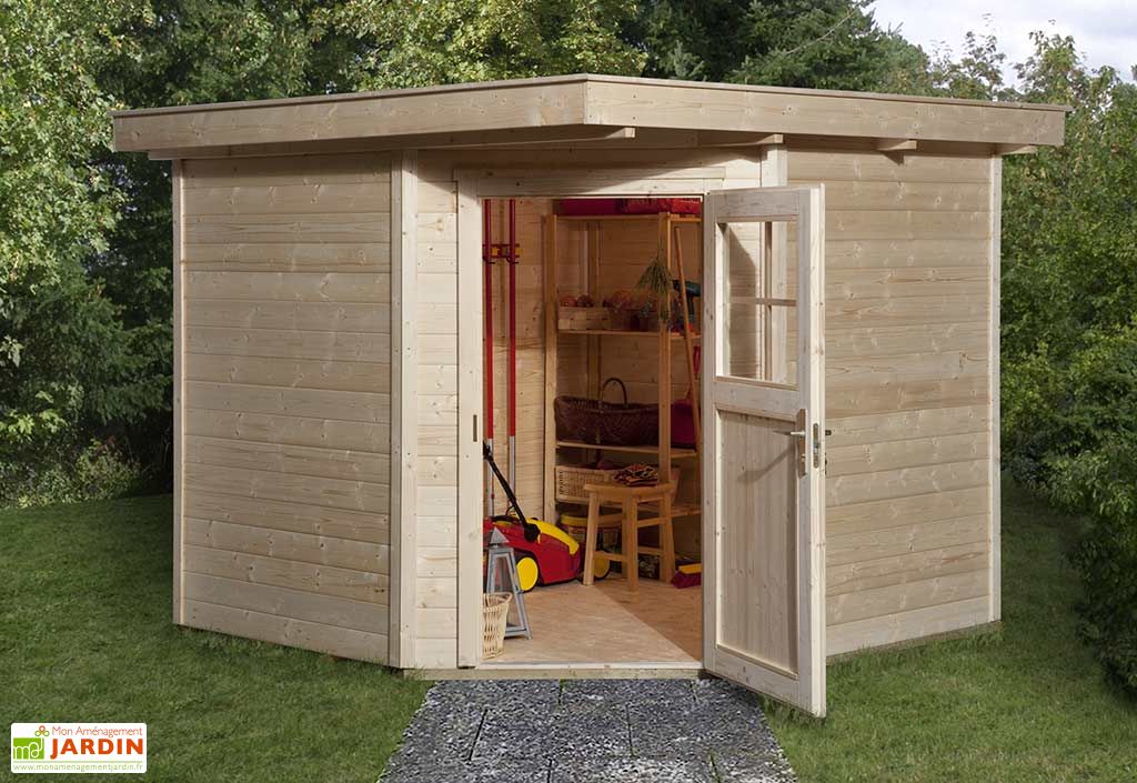 Abri Jardin Bois d\'Angle Quinta 21mm (239x235) - Weka Abri Jardin Bois d\'Angle Quinta 21mm (239x235) - Weka