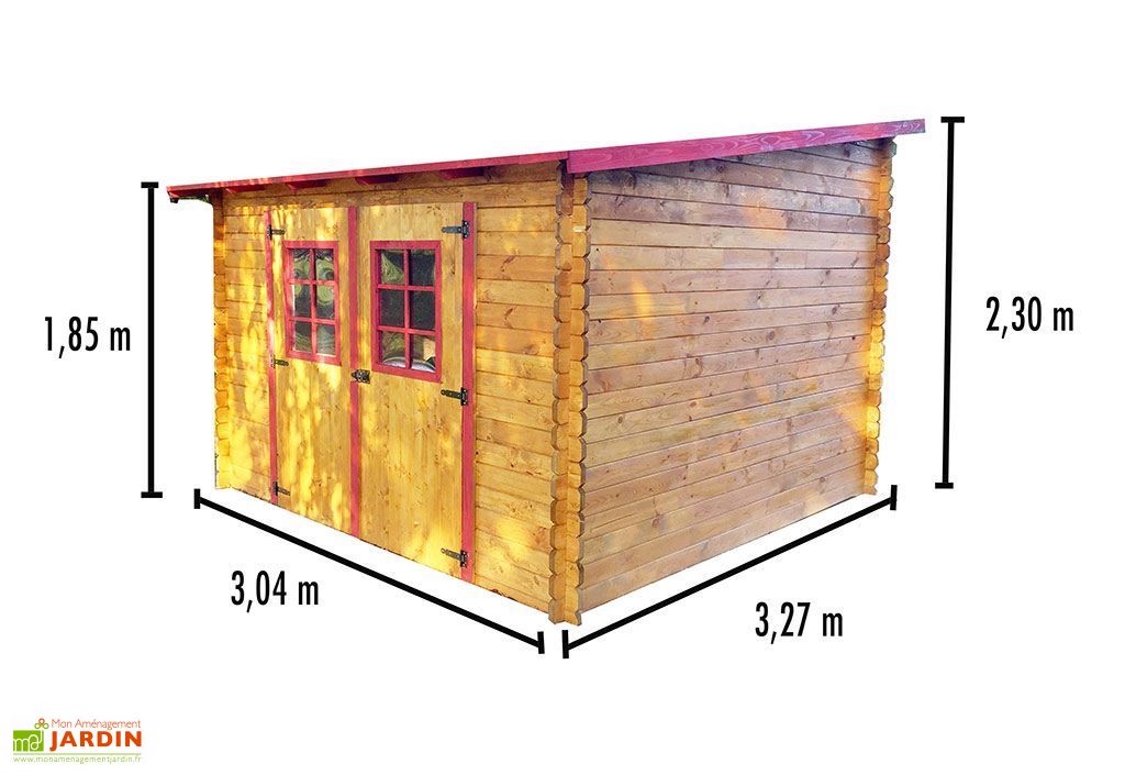 abri de jardin en bois avec toiture 1 pente 300x300cm abri de jardin en bois avec toiture 1 pente 300x300cm