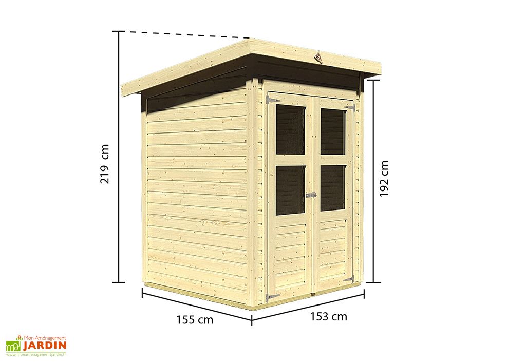 Abri De Jardin En Bois D Epicea Brut Johannesburg 3 2 3 M Karibu