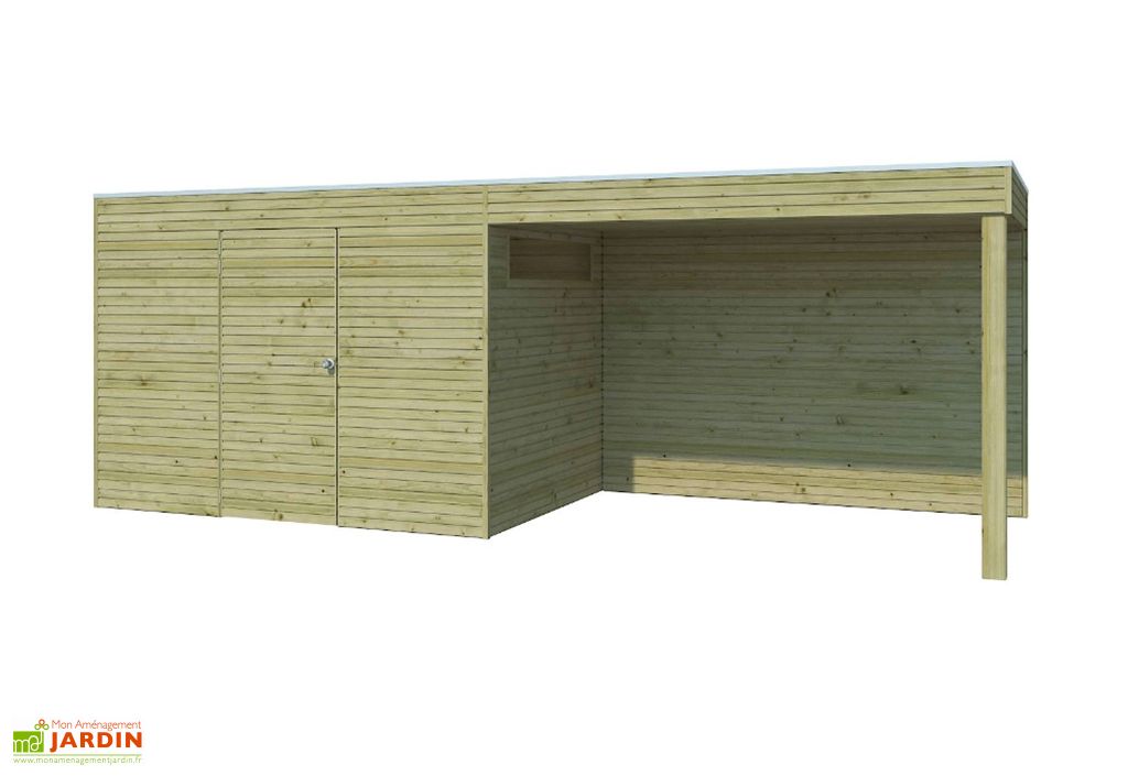 Abri De Jardin En Bois D Epicea Traite Extension Qube 12 M Gardenas