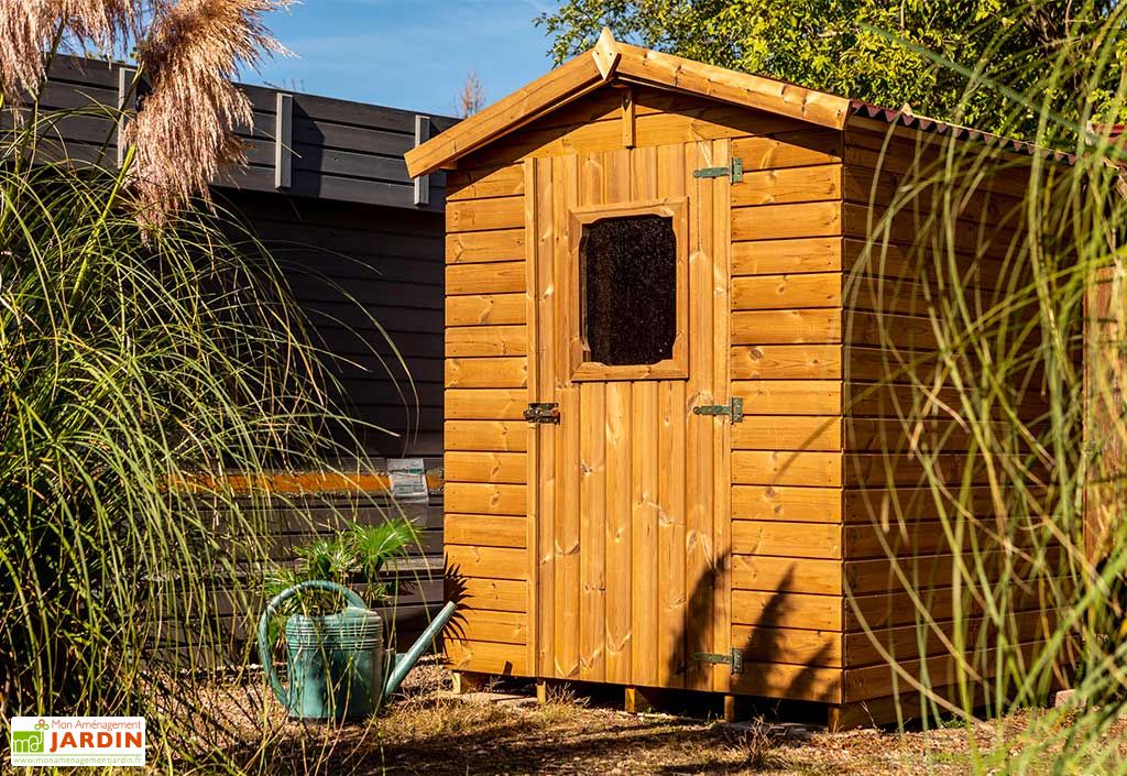 abri de jardin en bois traite tht avec plancher 2 5 m habrita