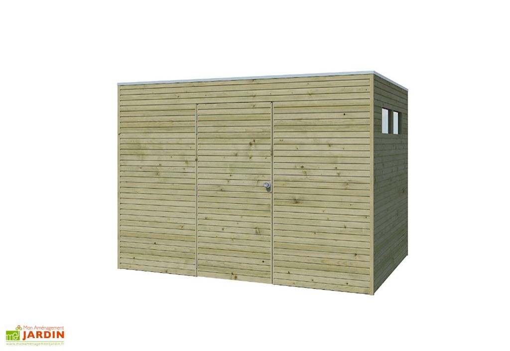 abri de jardin en bois d epicea traite qube 6 3 m gardenas