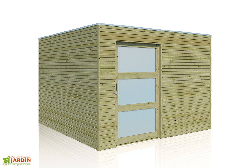 abri de jardin en bois d epicea traite qube 9 m gardenas