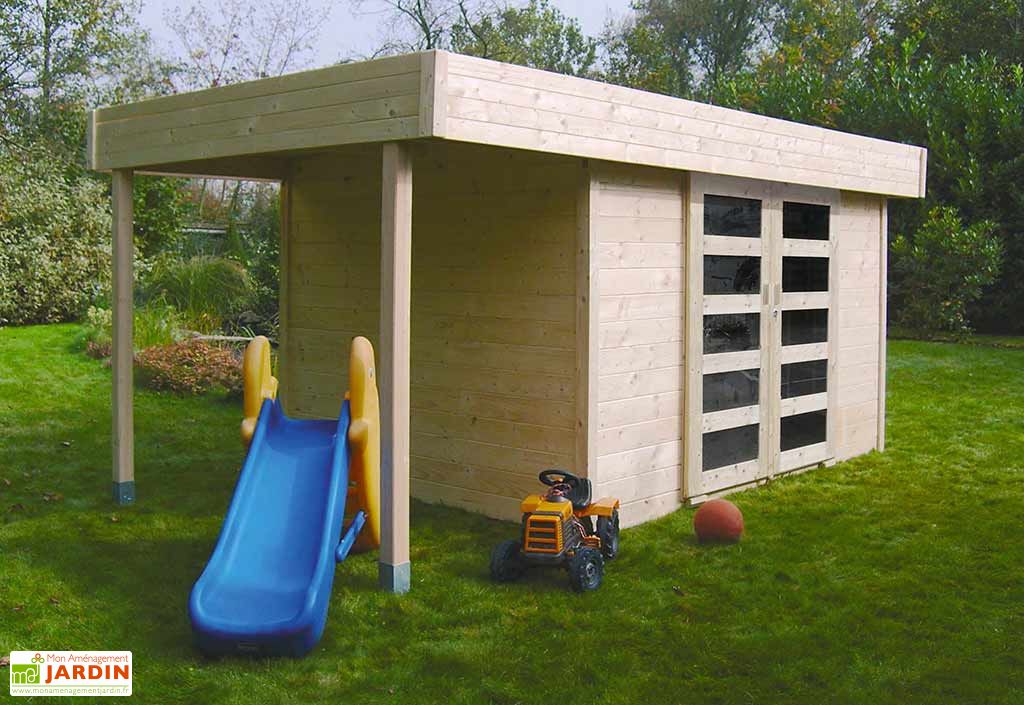 Abri De Jardin Bois Larvik 28 Mm 329 120x241 Solid