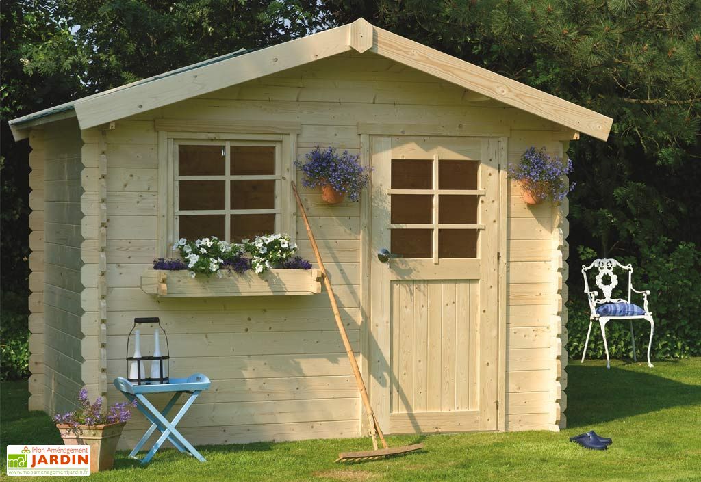 Abri De Jardin En Bois Sologne 28 Mm 9 M Avec Toit A 2 Pans Solid