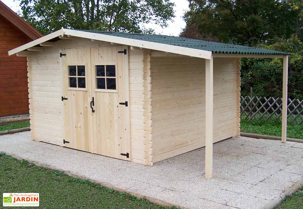 Abri De Jardin Avec Bucher En Bois D Epicea Brut Vendee 13 M