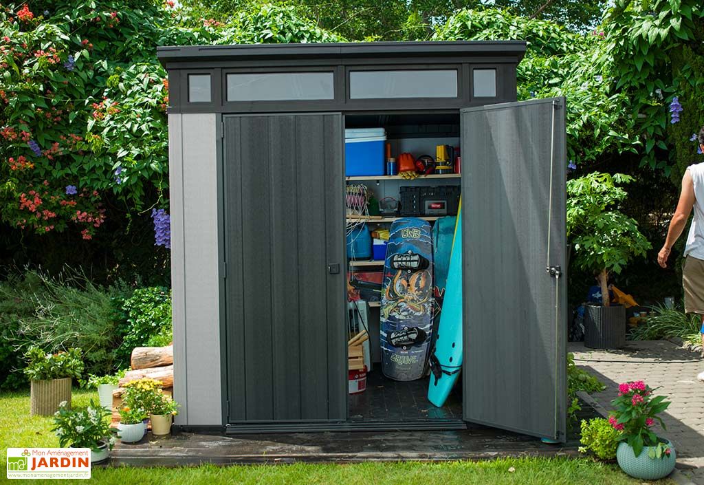 Abri De Jardin Pvc Brossium Monopente 77 216 X 216 Keter