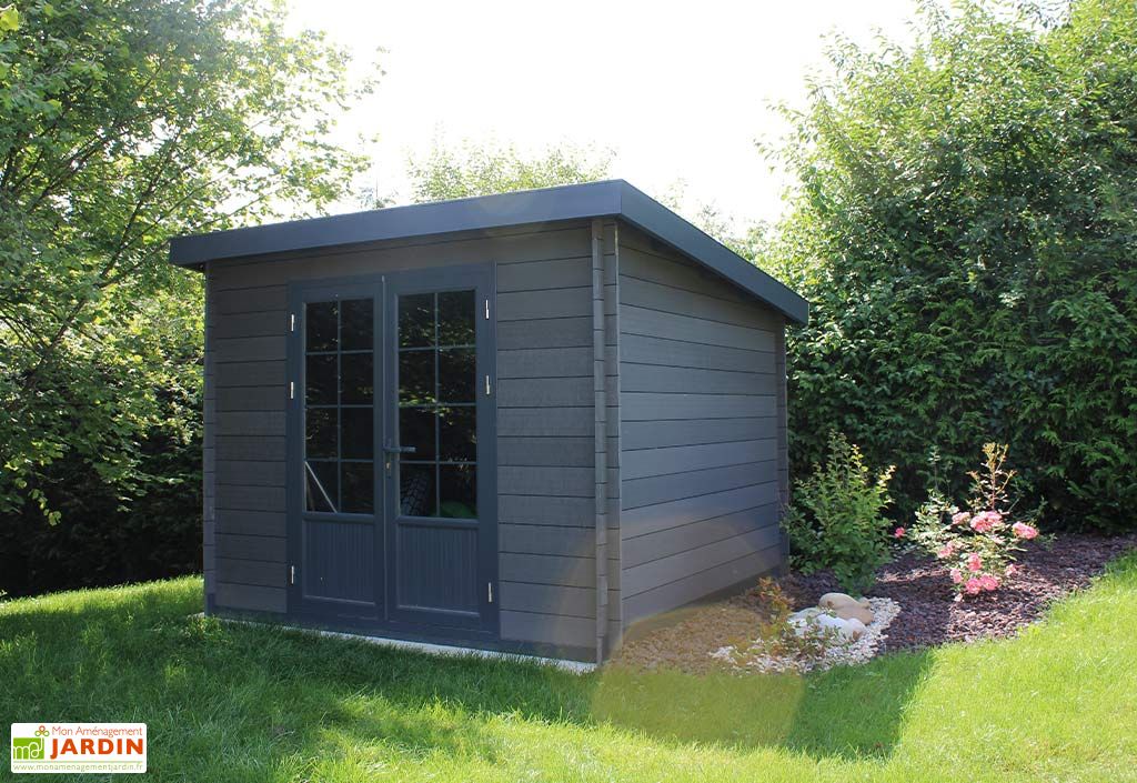 Abri de jardin composite toit plat – Actual 3 x 3 m - - Green Outside