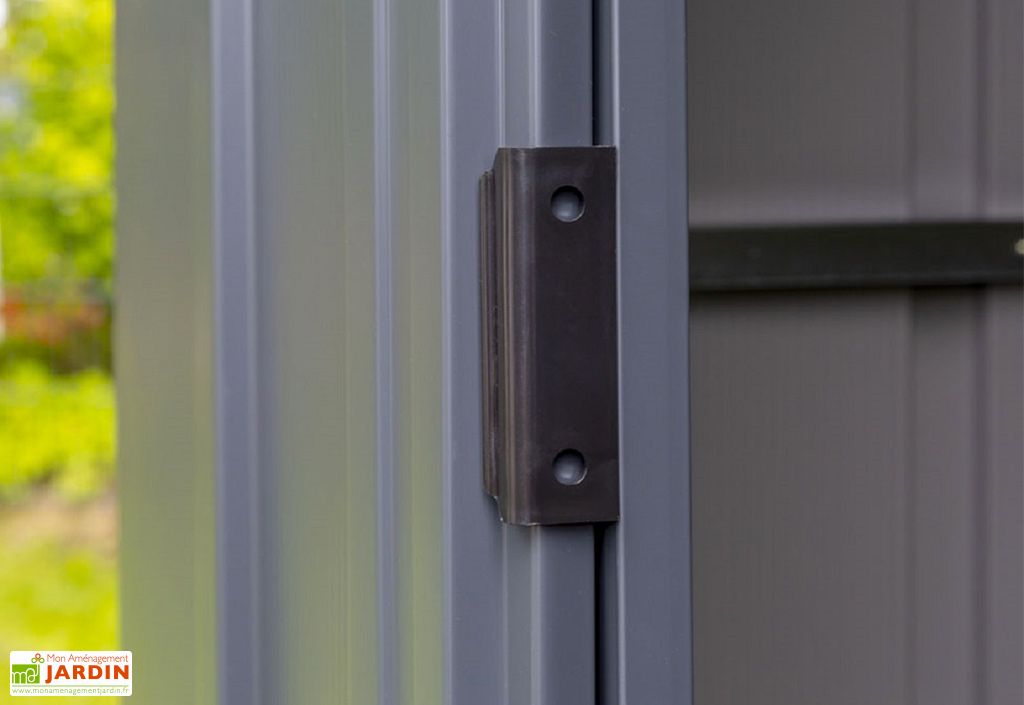 Glissiere De Porte Abri De Jardin Metal Abri De Jardin En Metal Gris Spacemaker Acier Galvanise 3 5 M Spacemaker