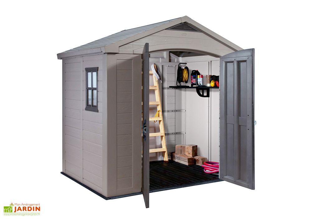 Abri de jardin polypropylène 256,5 x 182 cm - Sydney 86 - Keter