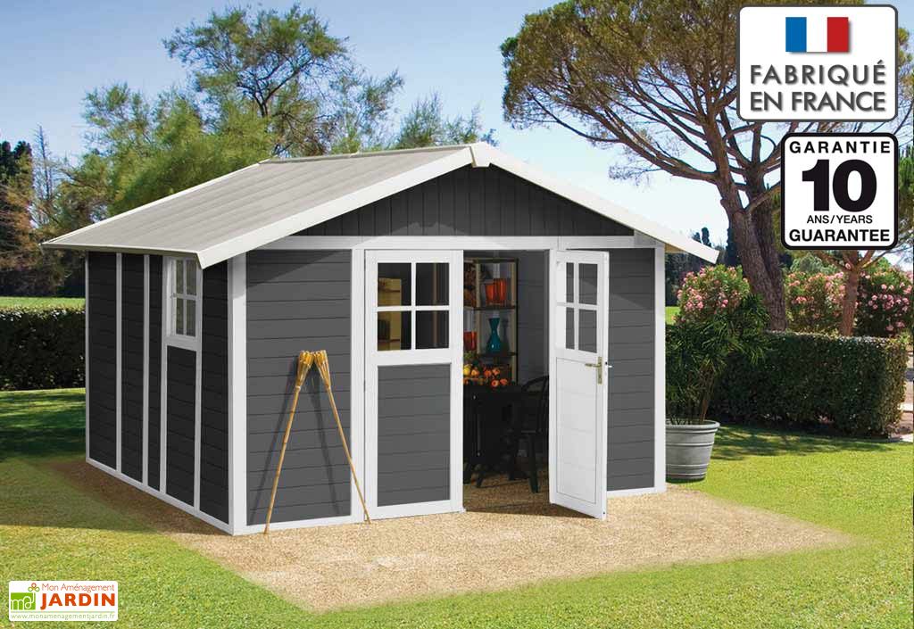 Abri De Jardin Pvc Deco 11 Rouge Anthracite Moka Grosfillex