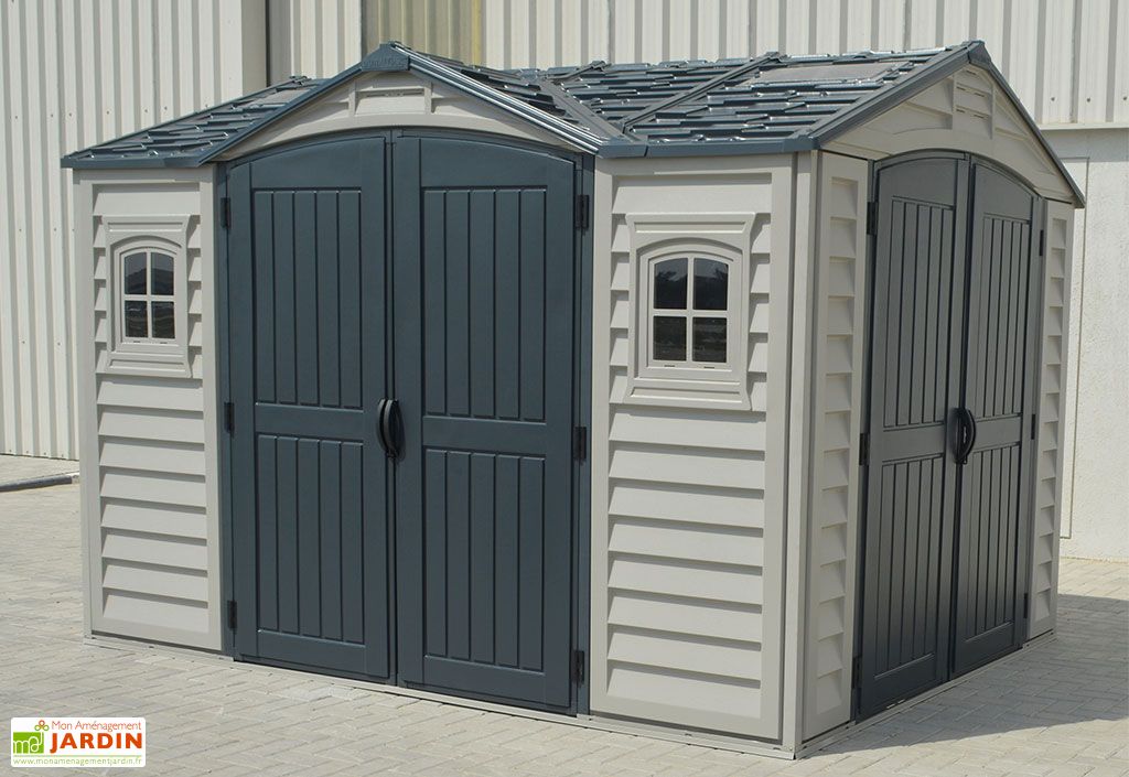 Abri De Jardin En Pvc Duramax 8 M Apex 10 X 8 Gris Anthracite