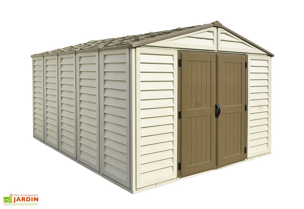 Abri De Jardin En Pvc Duramax Beige 13 M Woodstyle Premium 10 X 13 Duramax