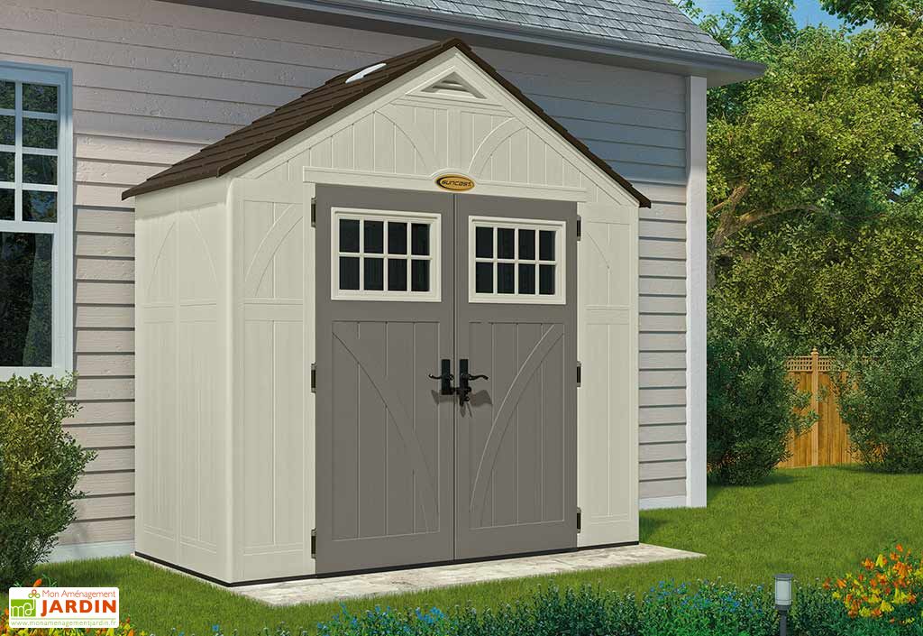 Abri De Jardin Pvc Suncast Woodgrain 8400 1 32x2 55 Suncast