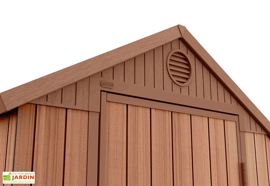 abri de jardin en resine imitation bois darwin 46 2 2 m keter