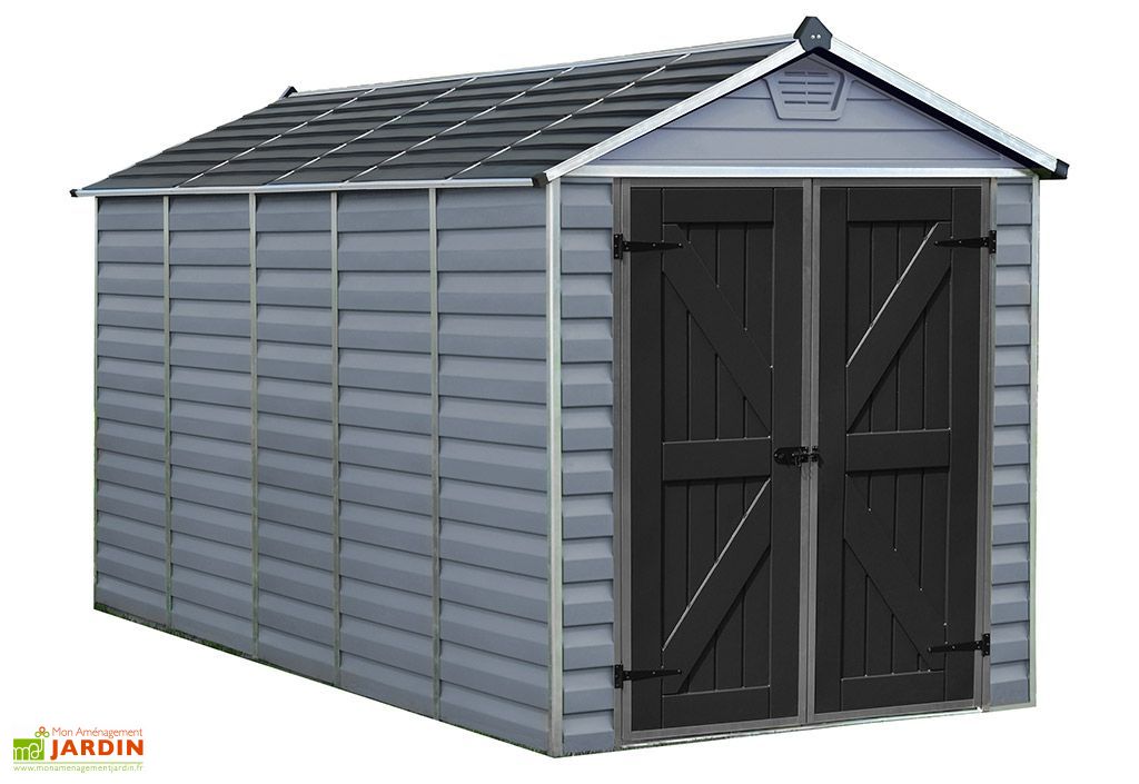 Abri De Jardin En Polycarbonate 4 X 2 M Skylight Deco Gris 6x12