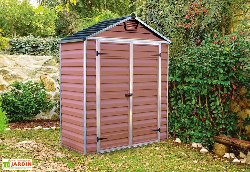 abri de jardin en polycarbonate 1 x 2 m skylight amber 6x3 canopia