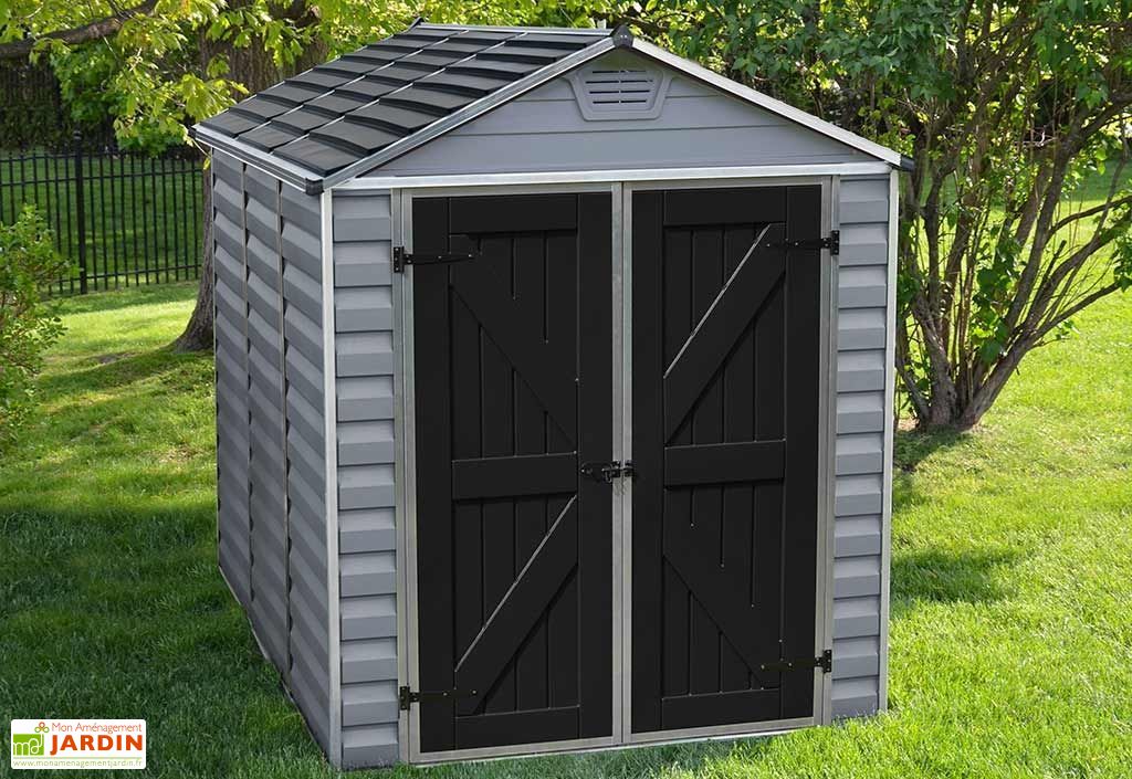 Abri De Jardin En Polycarbonate 2 5 X 2 M Skylight Deco Gris 6x8 Palram