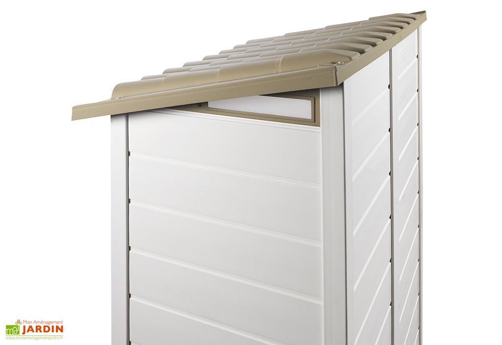 Abri De Jardin Mural En Pvc Evo 100 Beige 82x122cm Garofalo