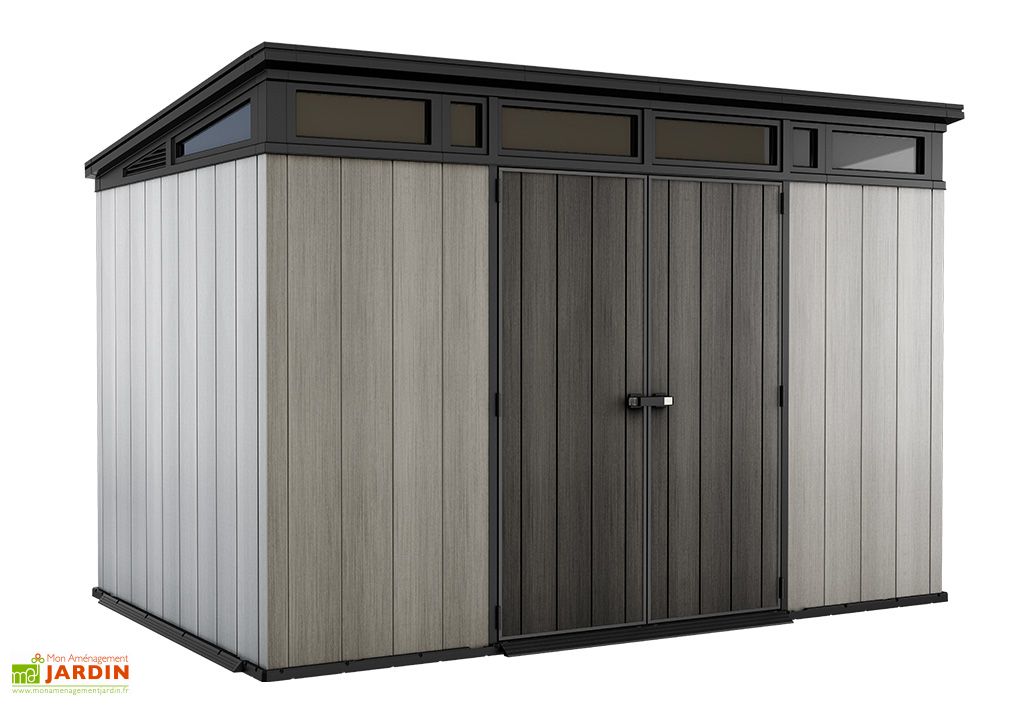 Abri De Jardin En Resine Avec Toit Monopente Brossium 117 7 4 M Keter