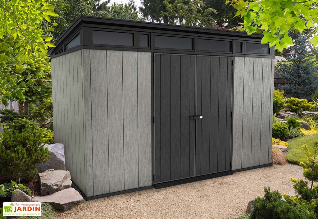 Abri De Jardin En Resine Avec Toit Monopente Brossium 117 7 4 M Keter