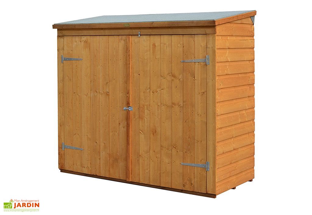 Coffre De Rangement En Bois Pour 2 Velos 182x82x164cm L L H